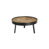 Taula Round Wood Coffee Table in Natural Finish—Large