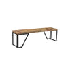 Casual Modern Bench in Multi-tone Natural Finish—Small