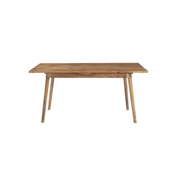 Clio 6-Seat Dining Table in Light Honey Finish