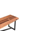 Railwood Bench in Mid-tone Brown Finish