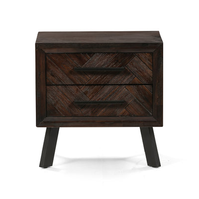 Paris 2-Drawer Nightstand in Espresso Finish