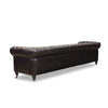 Vintage 4-Seater Leather Chesterfield Sofa