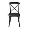 Industrial Dining Chair (Style II)—Distressed Metal in Black