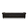 Vintage 4-Seater Leather Chesterfield Sofa