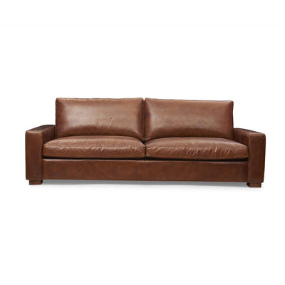 Cigar 3-Seater Leather Sofa