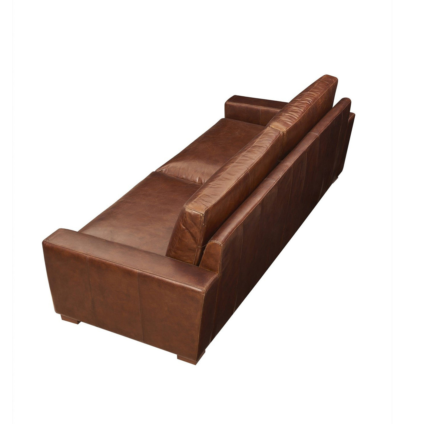 Cigar 3-Seater Leather Sofa