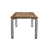 Casual Modern 6-Seat Dining Table in Multi-tone Natural Finish