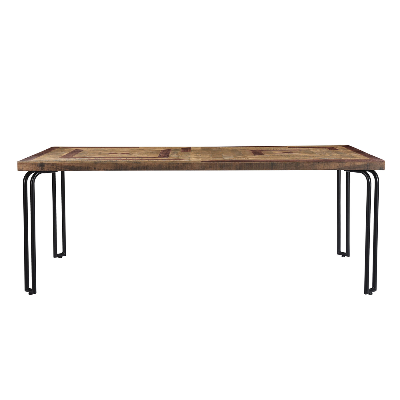 Casual Modern 8-Seat Dining Table in Multi-tone Natural Finish