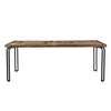 Casual Modern 8-Seat Dining Table in Multi-tone Natural Finish