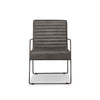 Brando Faux Leather Armchair in Vintage Grey