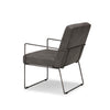 Brando Faux Leather Armchair in Vintage Grey