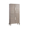 Grace 4-Door Armoire in Grey Finish