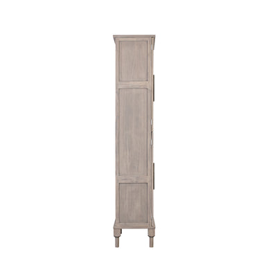 Grace 4-Door Armoire in Grey Finish