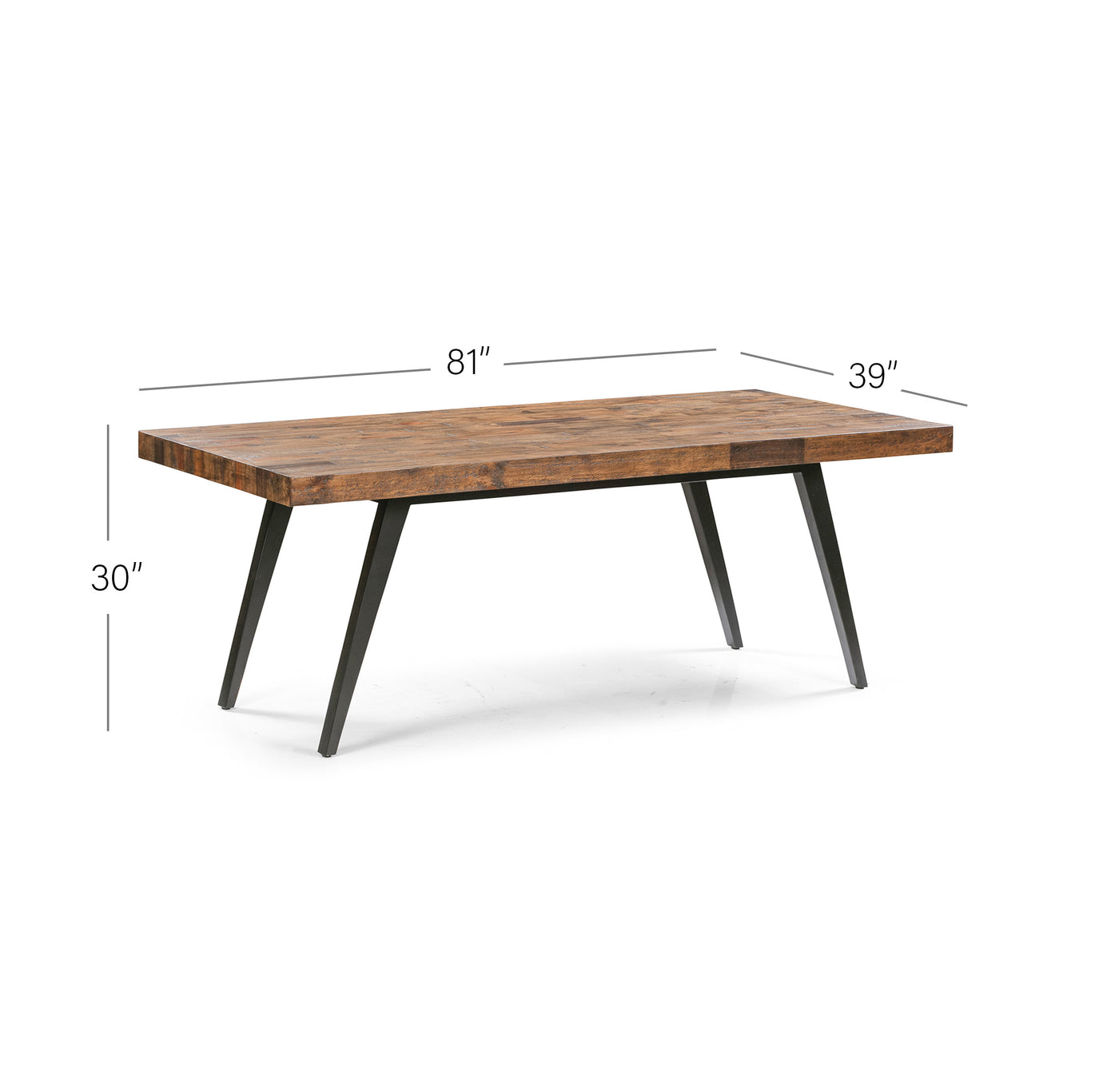 Dixon 8-Seat Dining Table in Natural Finish