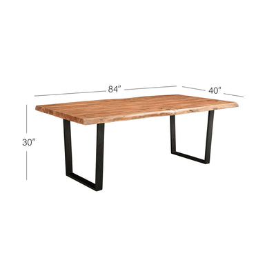 Elements 8-Seat Live Edge Dining Table