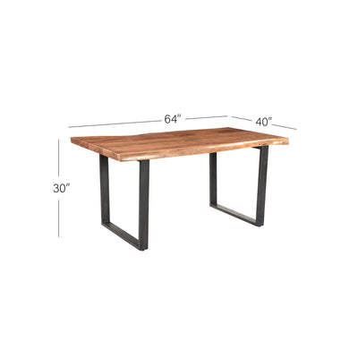 Elements 6-Seat Live-Edge Dining Table