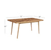 Hart Rectangular 8-Seat Dining Table in Light Honey Finish—Large