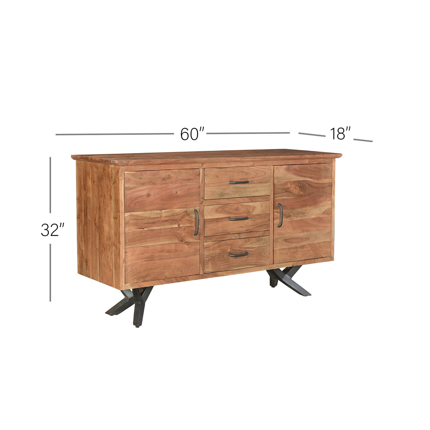 Streamline Wood Buffet Cabinet