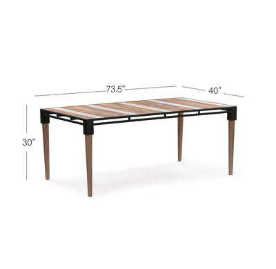 Medley 8-Seat Dining Table in White Wash