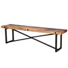 Railwood Bench in Mid-tone Brown Finish