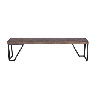 Casual Modern Bench in Multi-tone Natural Finish—Large