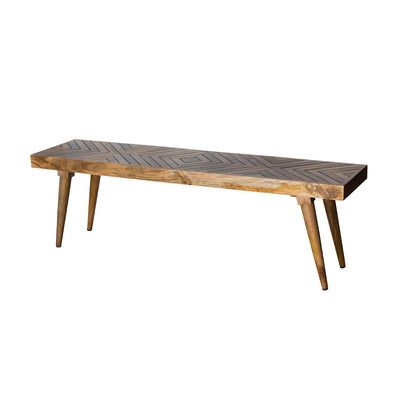 Hart Dining Bench in Light Honey Finish—Large