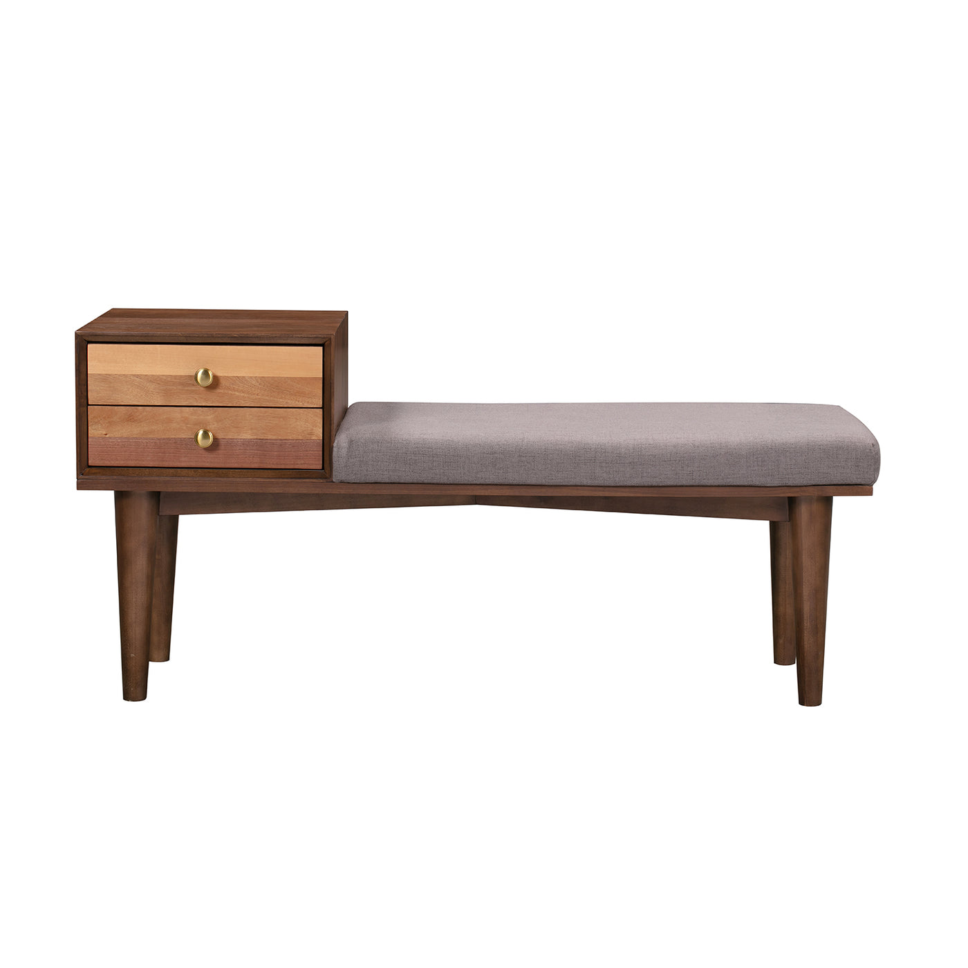 Sepia Wooden Bench in Brown and Multi-Tone Finish