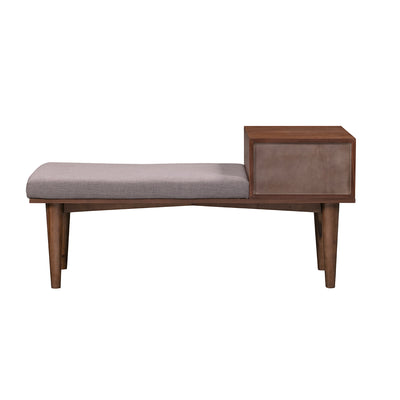 Sepia Wooden Bench in Brown and Multi-Tone Finish