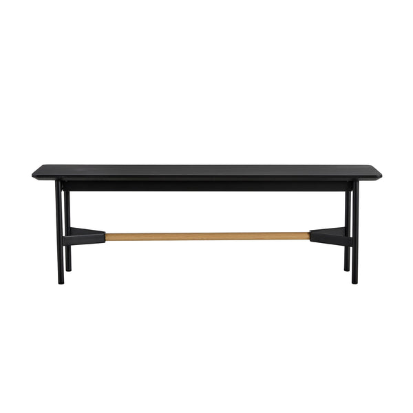 Svart 55" Dining Bench in Black Oak