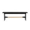 Svart 55" Dining Bench in Black Oak