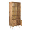 Clio 5-Shelf Bookcase in Light Honey Finish