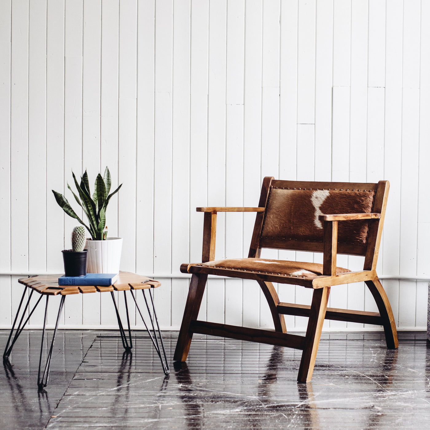 Lela Cowhide Armchair