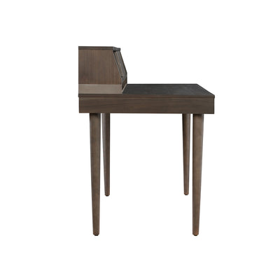 Odd Chic Wooden Desk in Dark Acacia