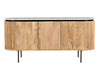 Lunas Dining Buffet in Mango Wood & White Marble