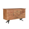 Bois et Cuir's Streamline Series Buffet Cabinet in Dark Brown Finish