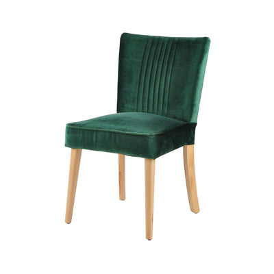 Capri Velvet Fan Back Dining Room Chair