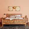 Clio Bed Frame in Light Honey Finish