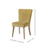 Capri Velvet Fan Back Dining Room Chair