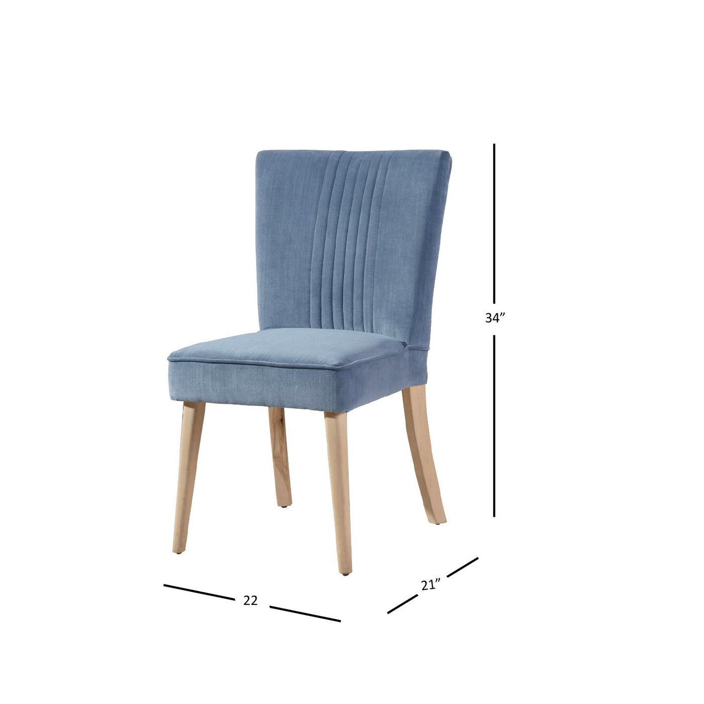 Capri Velvet Fan Back Dining Room Chair