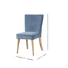 Capri Velvet Fan Back Dining Room Chair