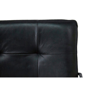 Ibra Buffalo Leather Armchair in Black