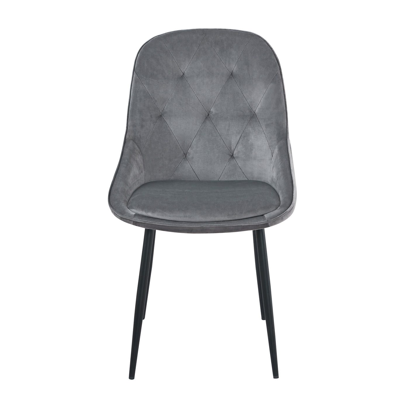 Gianna Tufted Back Dining Chair in Grey