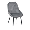 Gianna Tufted Back Dining Chair in Grey