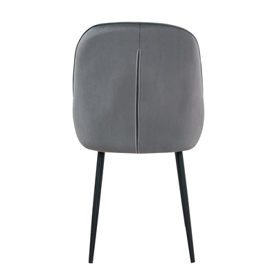 Gianna Tufted Back Dining Chair in Grey