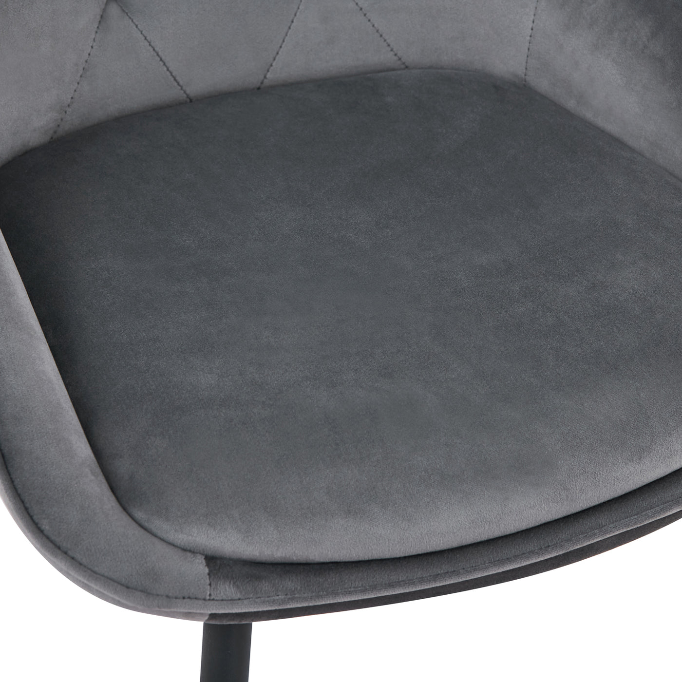 Gianna Tufted Back Dining Chair in Grey