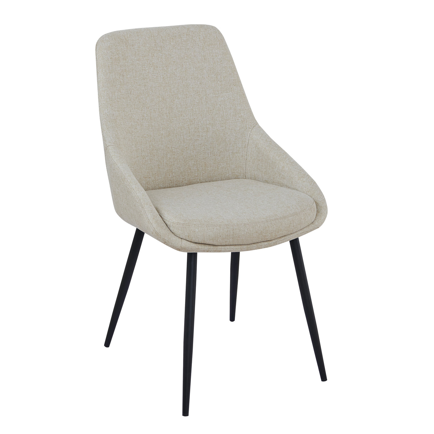 Mia Dining Chair in Beige Fabric