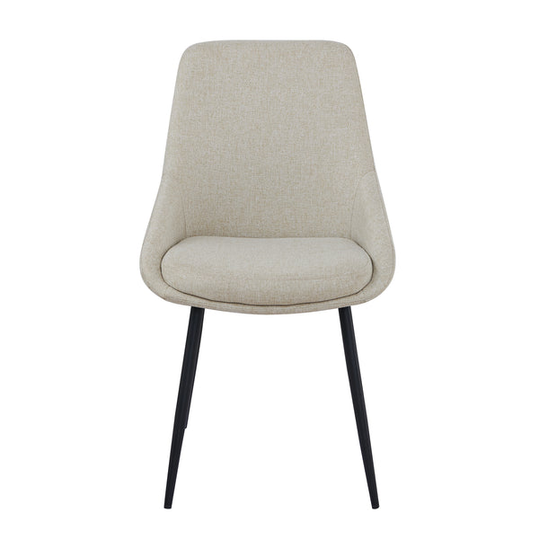 Mia Dining Chair in Beige Fabric