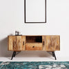 Mosaic Home Media Unit in Natural Finish