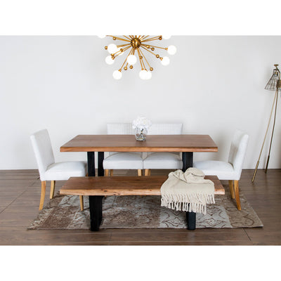 Elements Live-Edge Dining Bench—Small