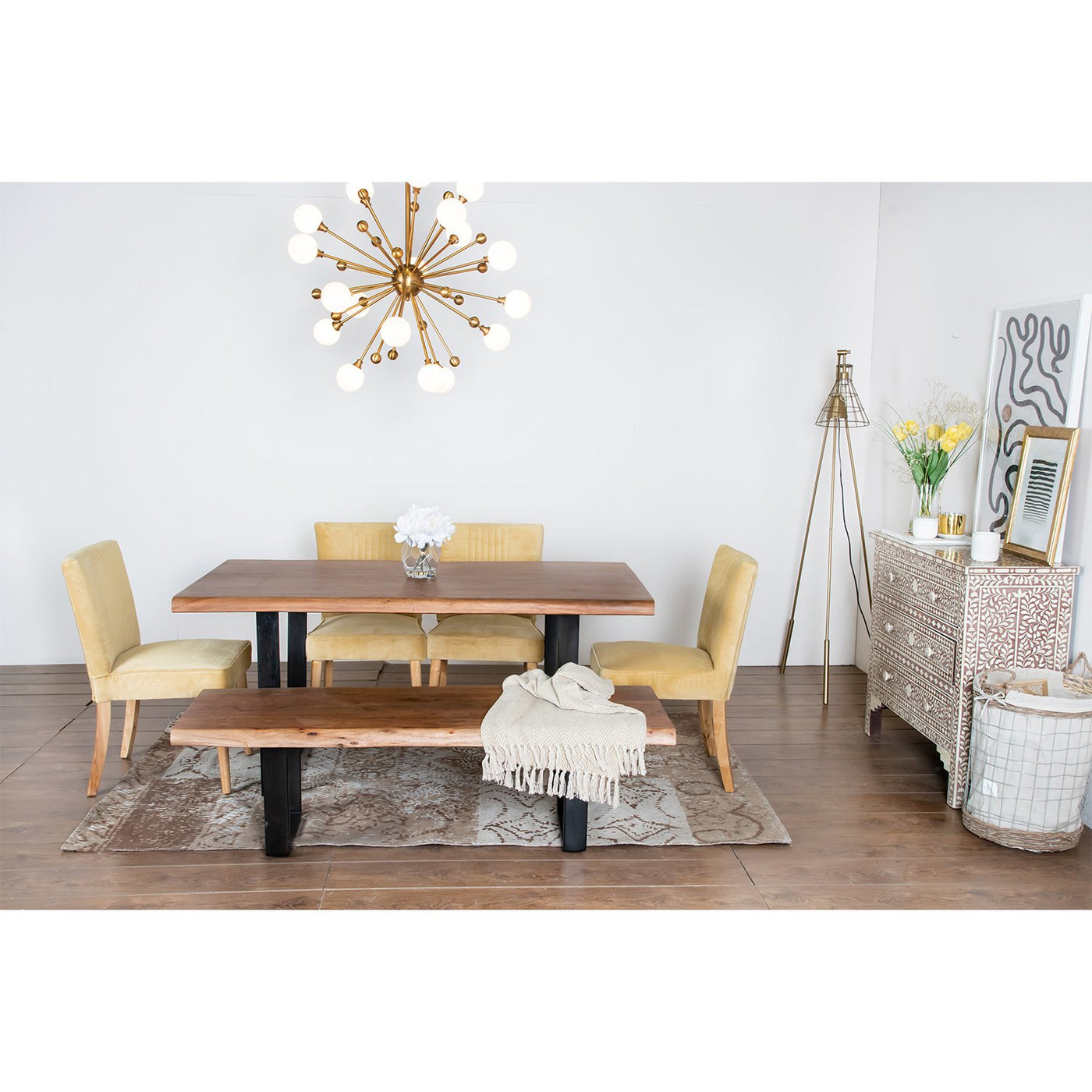 Elements 6-Seat Live-Edge Dining Table